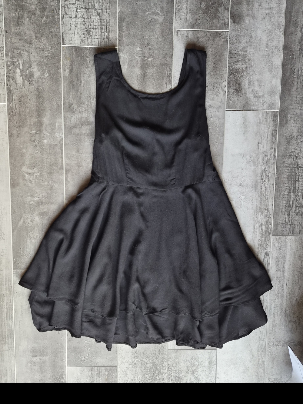 Black Sleeveless Fit-and-Flare Dress